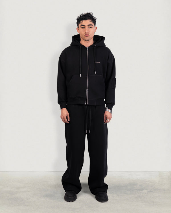WIDE-LEG FLEECE SWEATPANTS