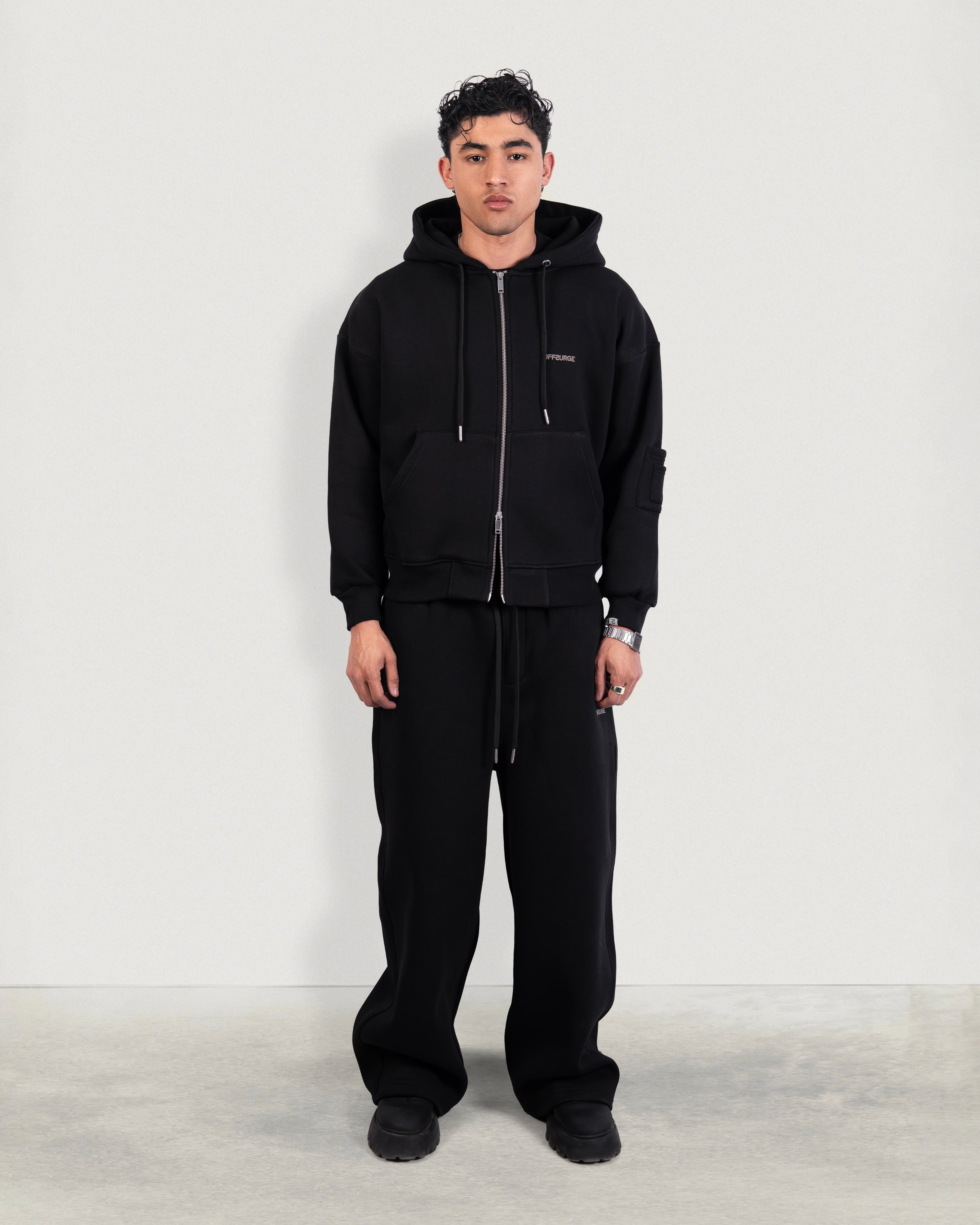 Wide-leg Fleece Sweatpants