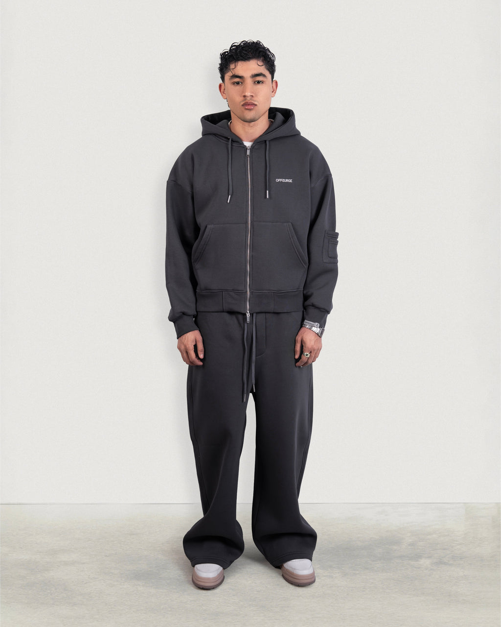 Wide-leg Fleece Sweatpants