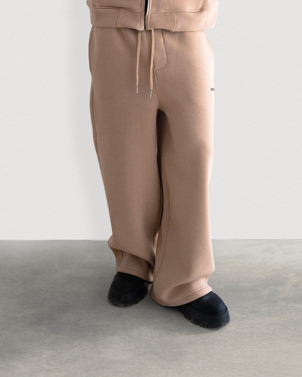 Wide-leg Fleece Sweatpants
