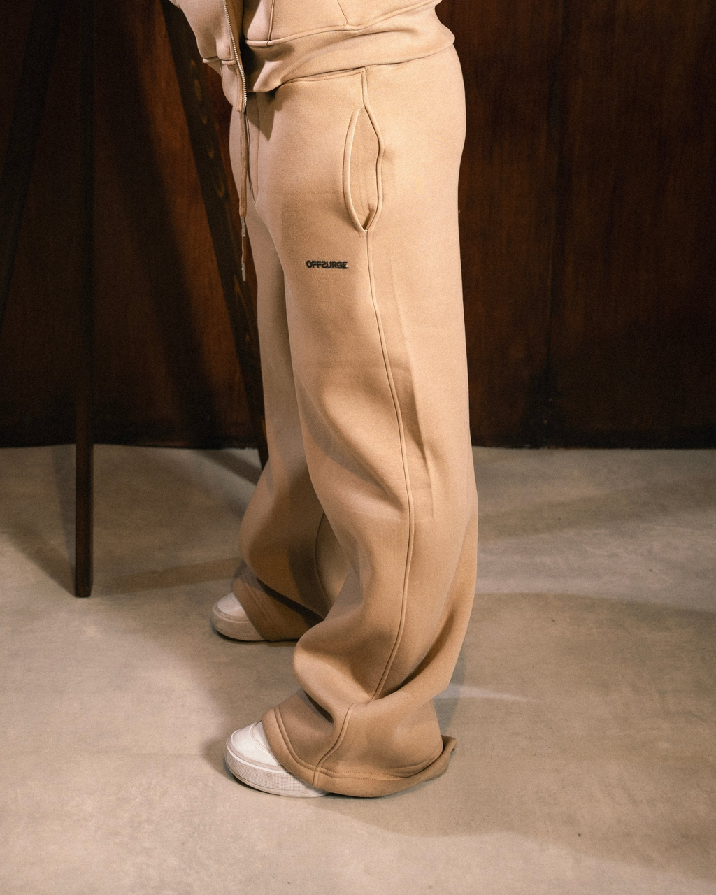 Wide-leg Fleece Sweatpants