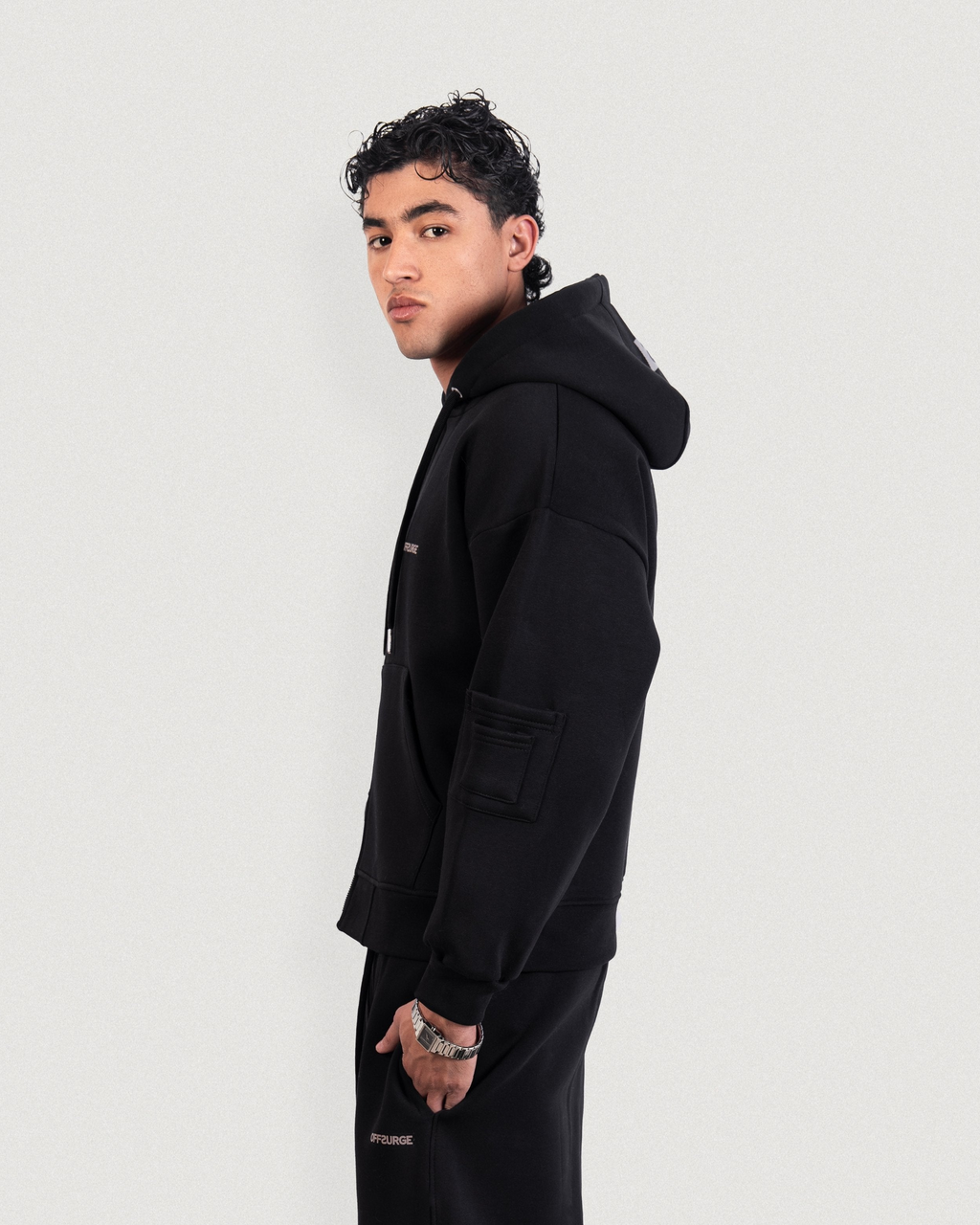 Relaxed Full Zip Up Hoodie
