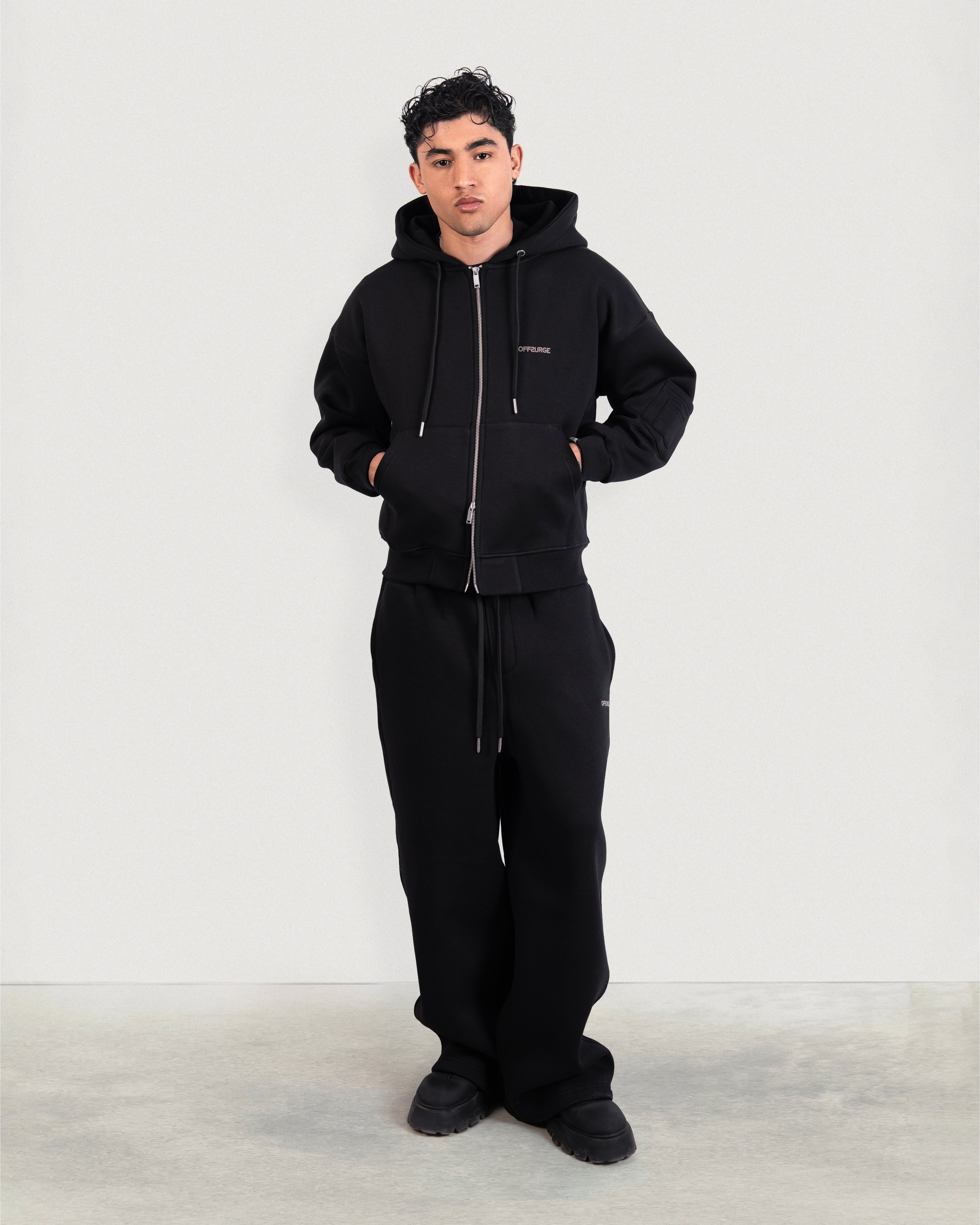 Relaxed Full Zip Up Hoodie
