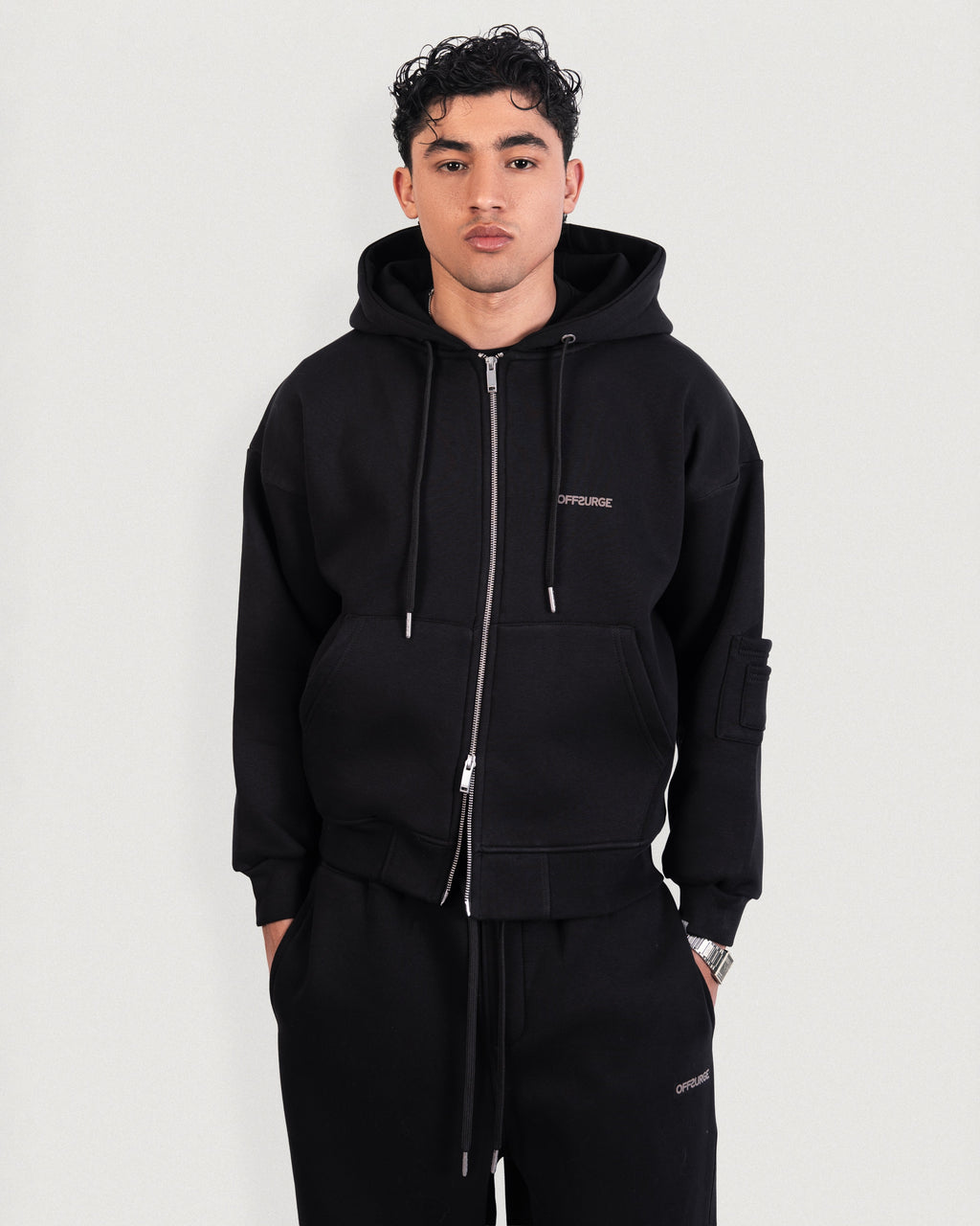 Relaxed Full Zip Up Hoodie