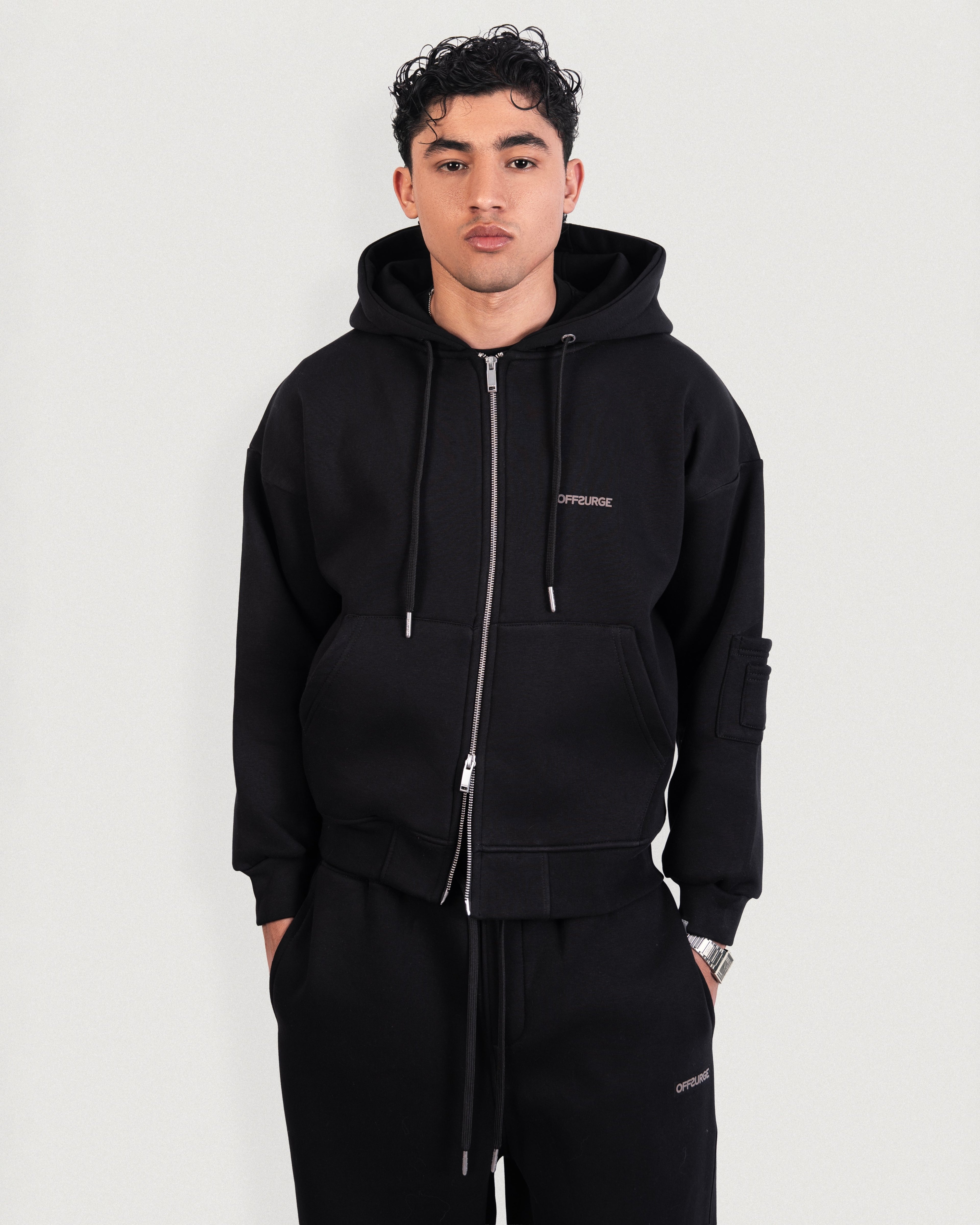 Relaxed Full Zip Up Hoodie