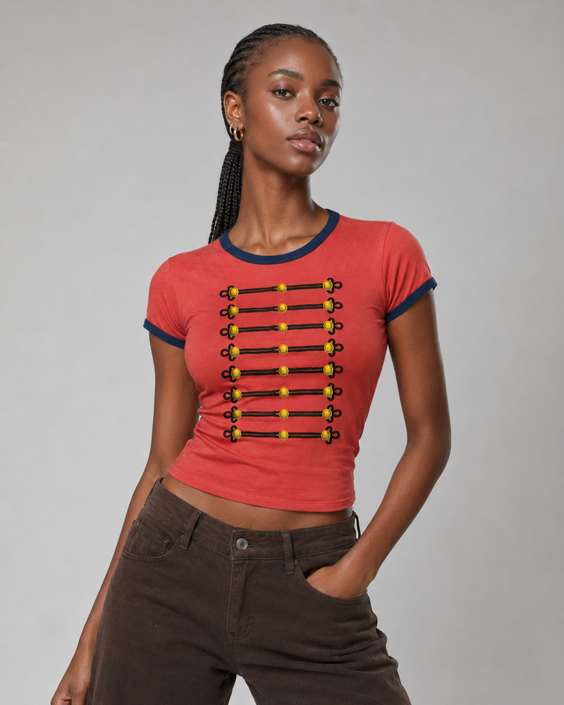 MILITARY PRINT BABY TEE