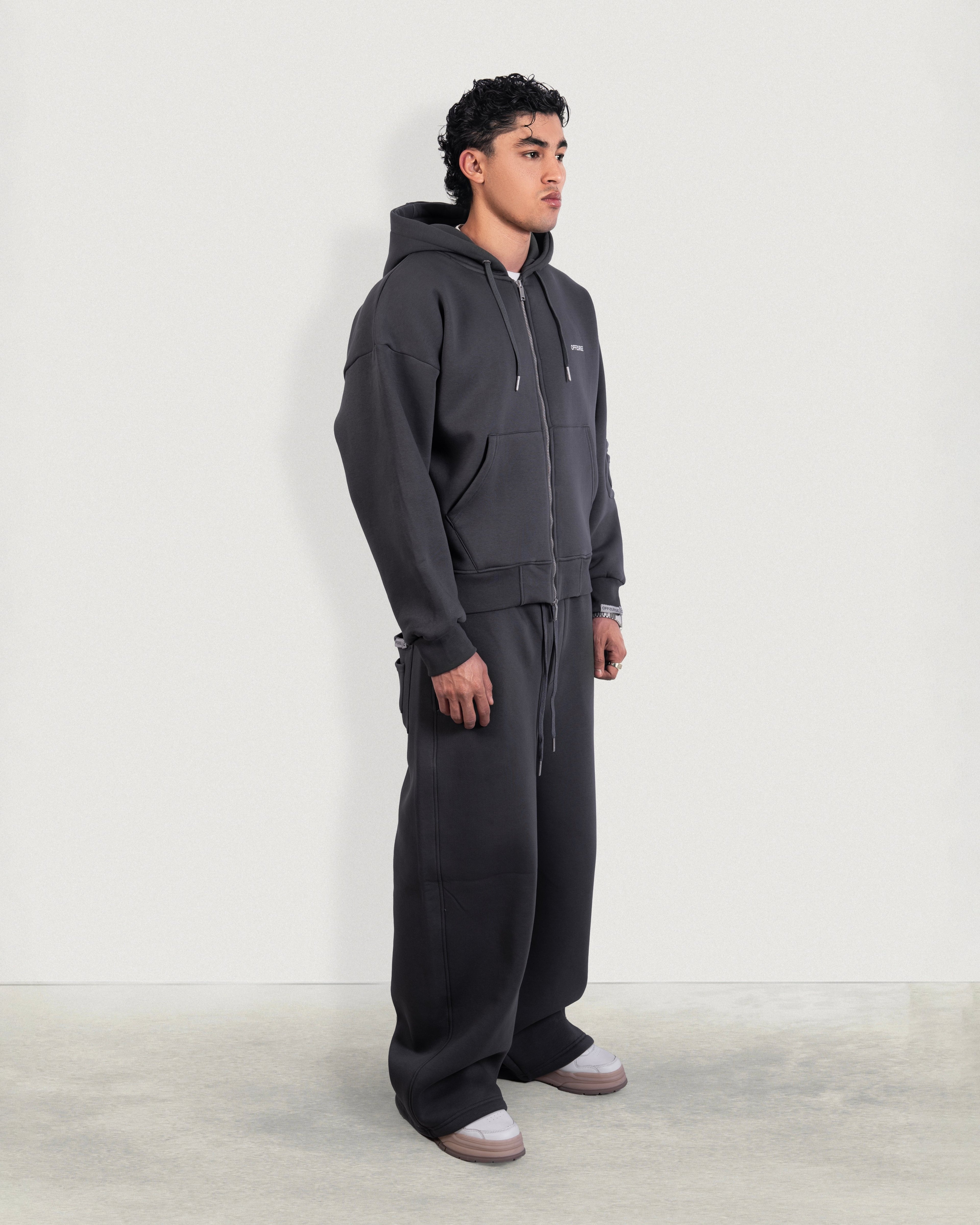 Relaxed Full Zip Up Hoodie