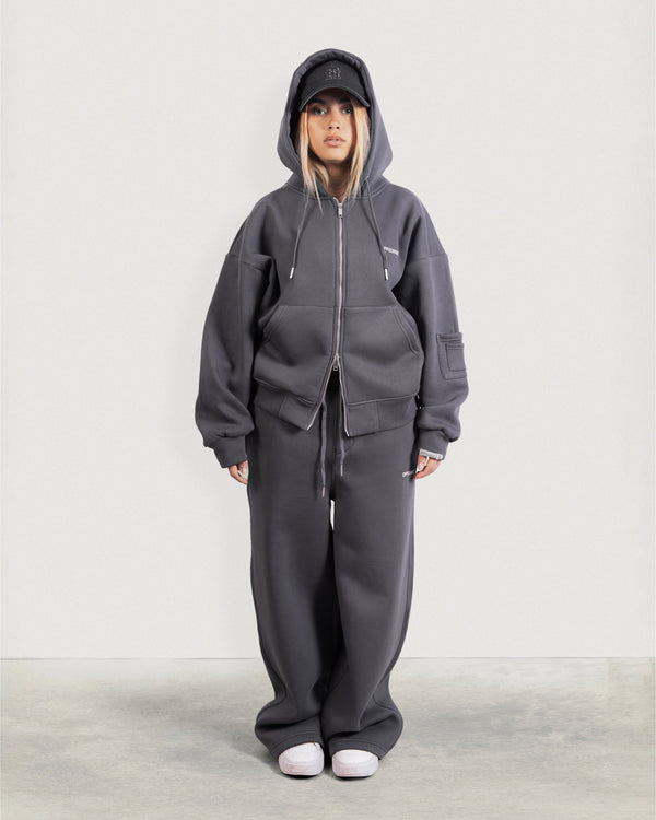 Wide-leg Fleece Sweatpants