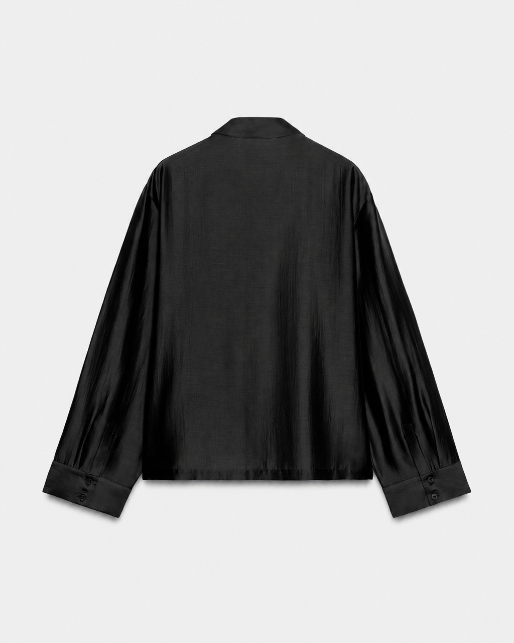 OFFSURGE Mandarin Frog Closure Shirt in Black