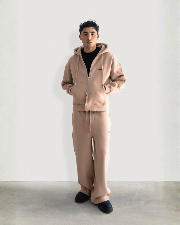 WIDE-LEG FLEECE SWEATPANTS