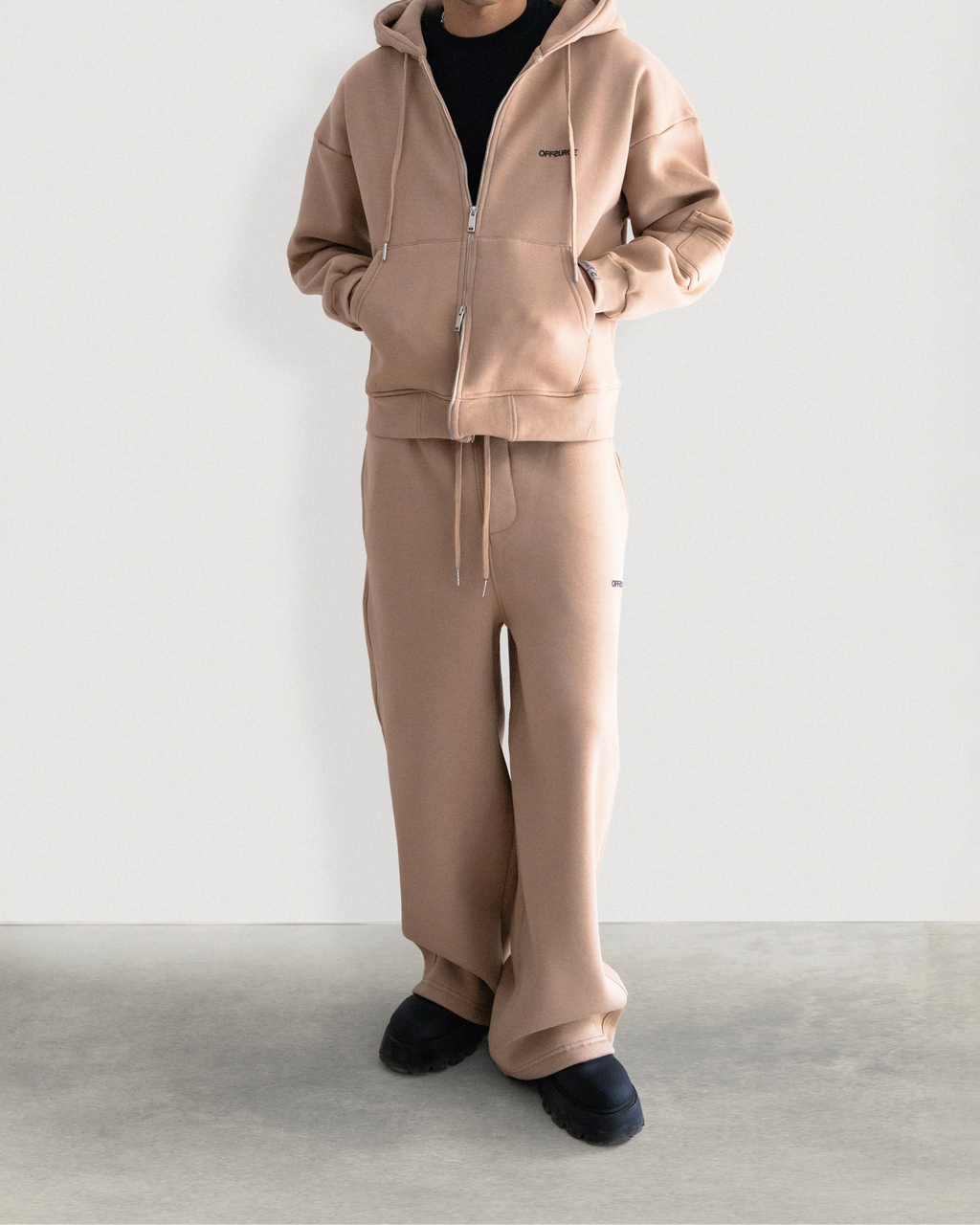 Wide-leg Fleece Sweatpants