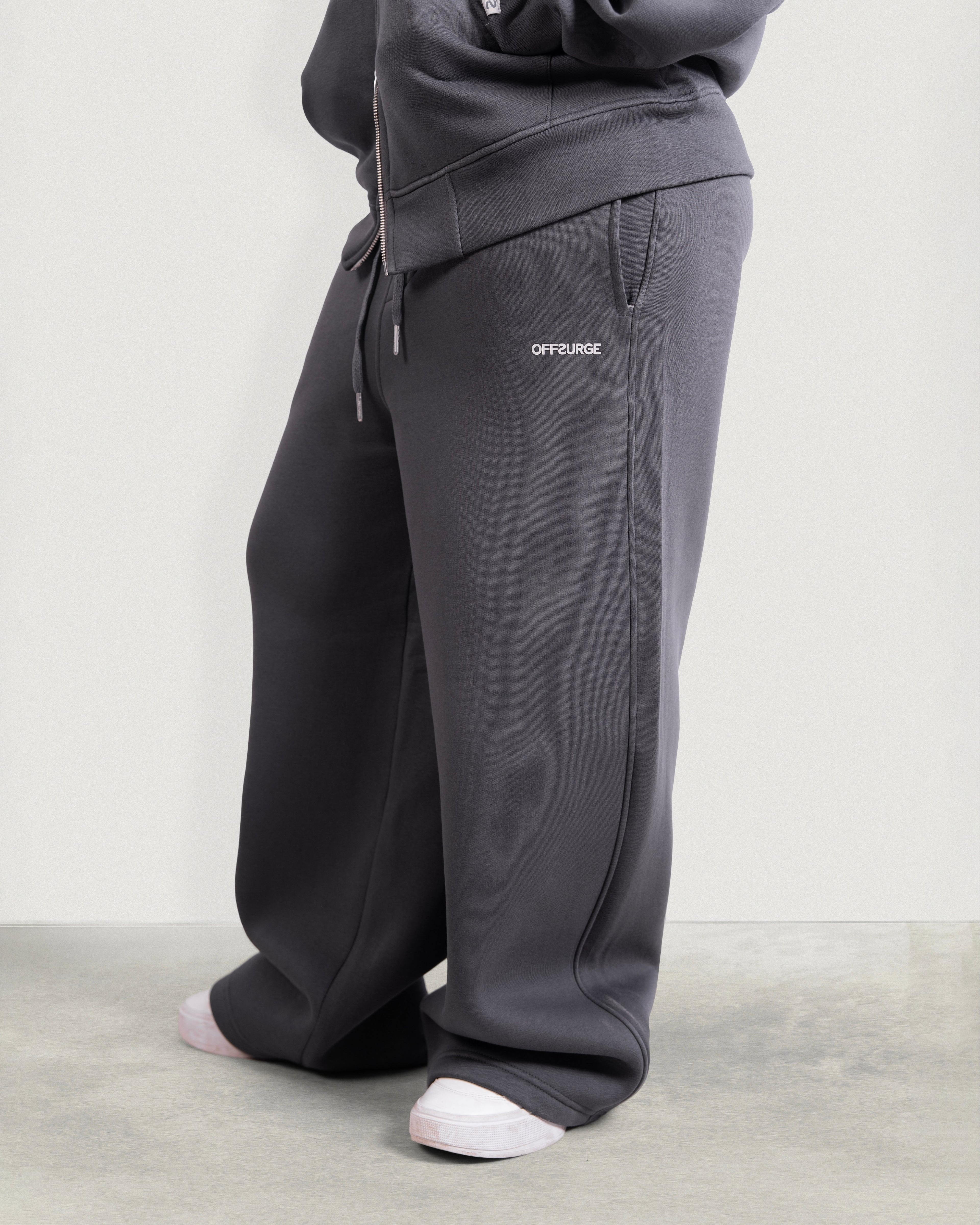 Wide-leg Fleece Sweatpants