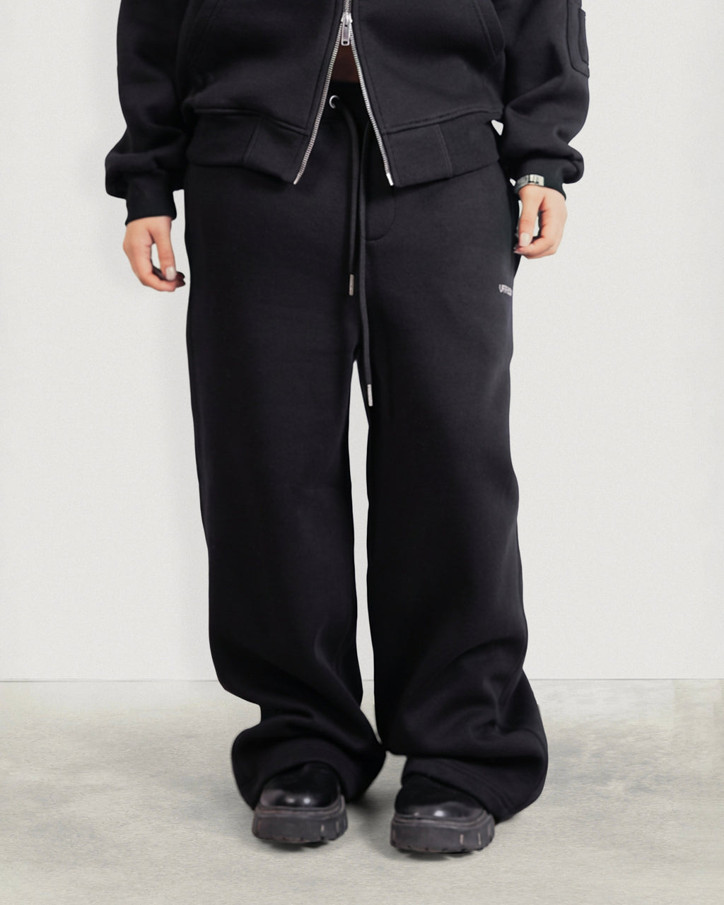 Wide-leg Fleece Sweatpants