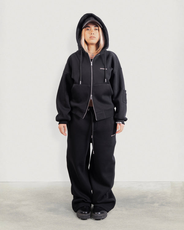 WIDE-LEG FLEECE SWEATPANTS