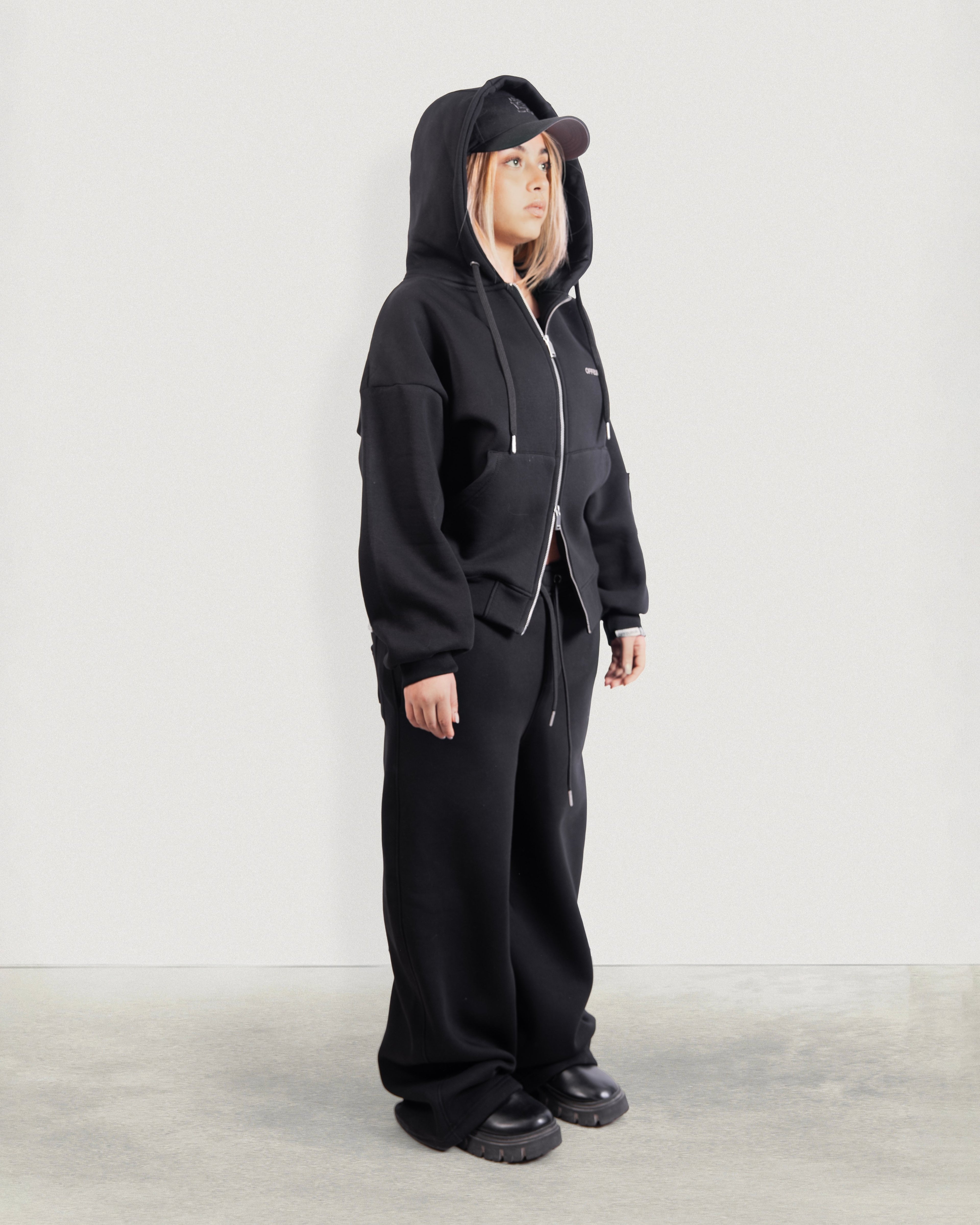 Relaxed Full Zip Up Hoodie