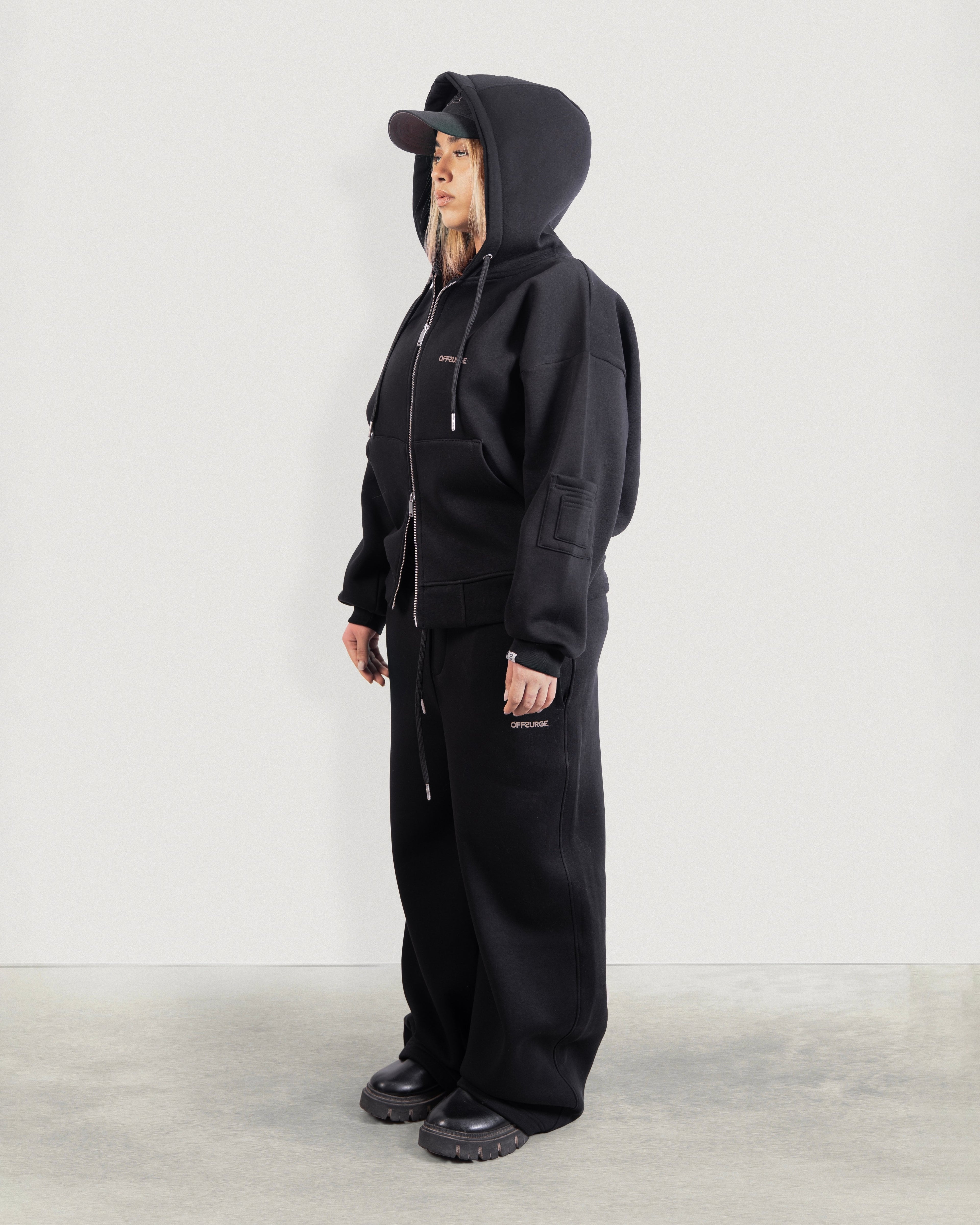 Relaxed Full Zip Up Hoodie