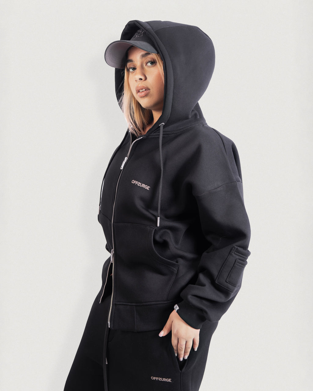 Relaxed Full Zip Up Hoodie