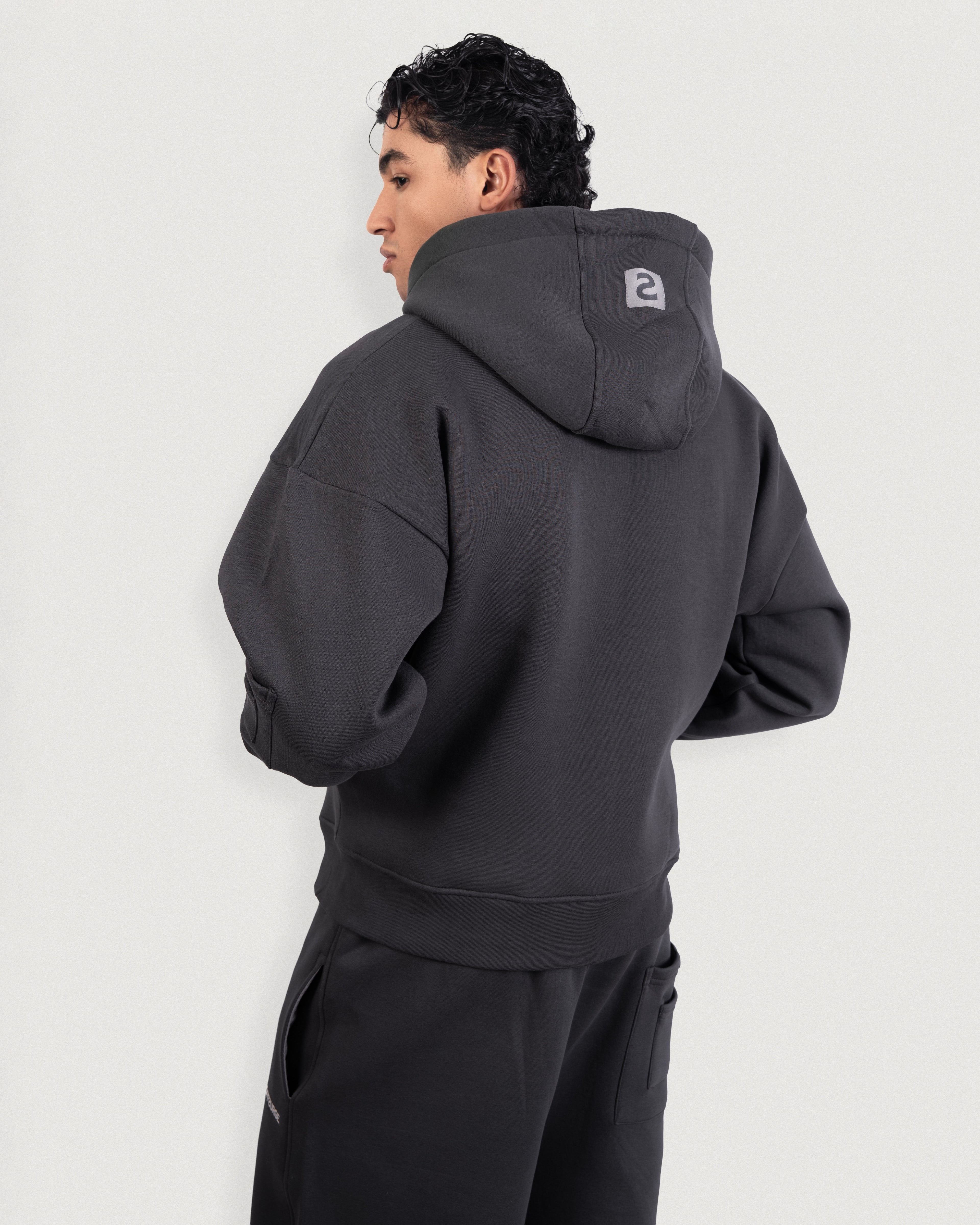 Relaxed Full Zip Up Hoodie