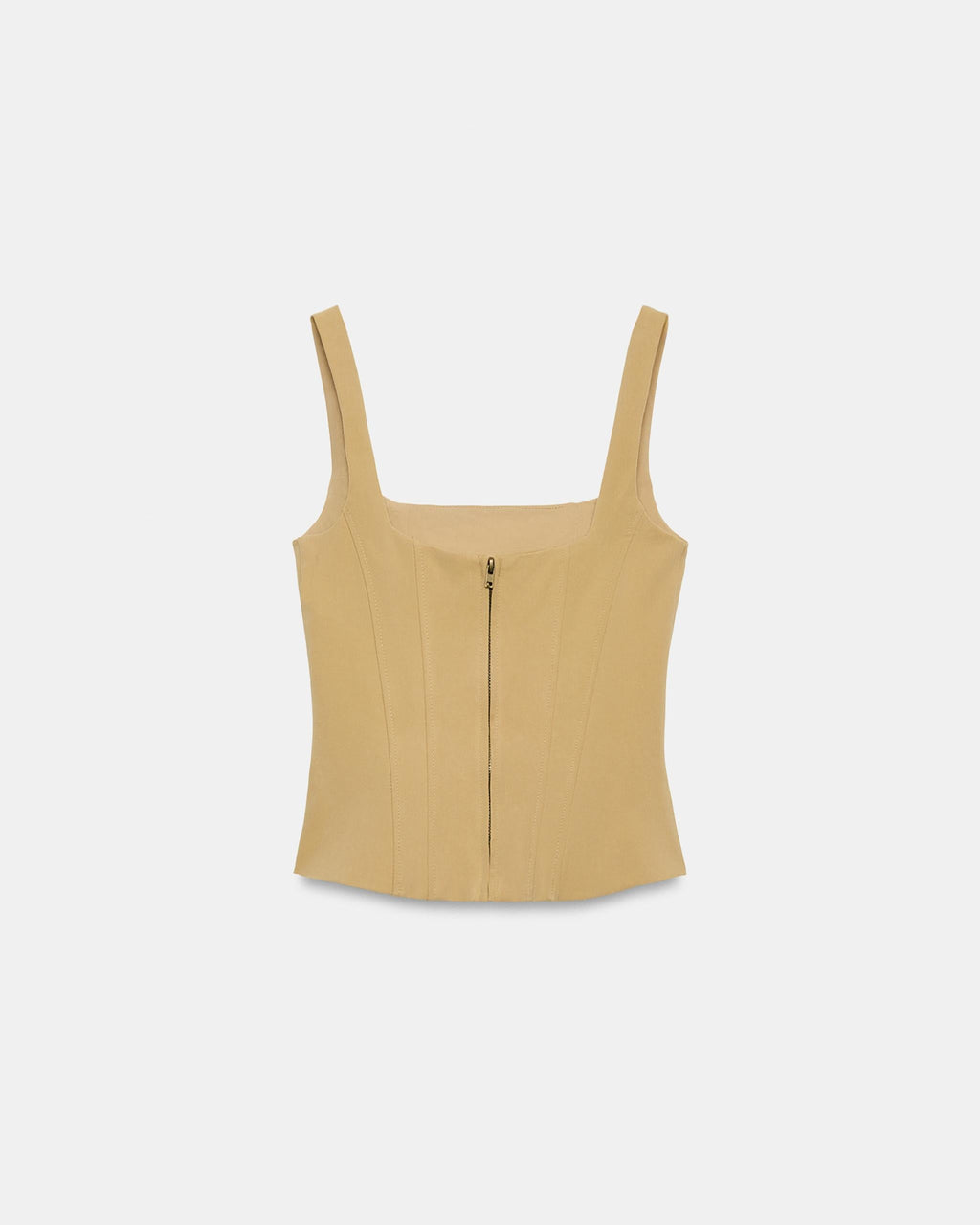 OFFSURGE Frog Closure Corset Top in Khaki