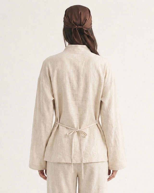 FROG CLOSURE COTTON SHIRT