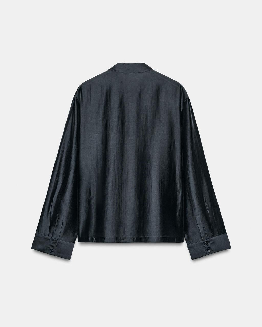 OFFSURGE Mandarin Frog Closure Shirt in Navy