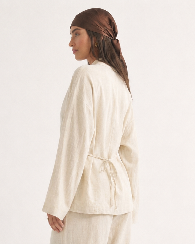 FROG CLOSURE COTTON SHIRT
