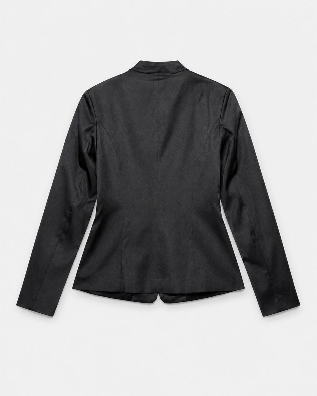OFFSURGE Satin Frog Closure Blazer in Black