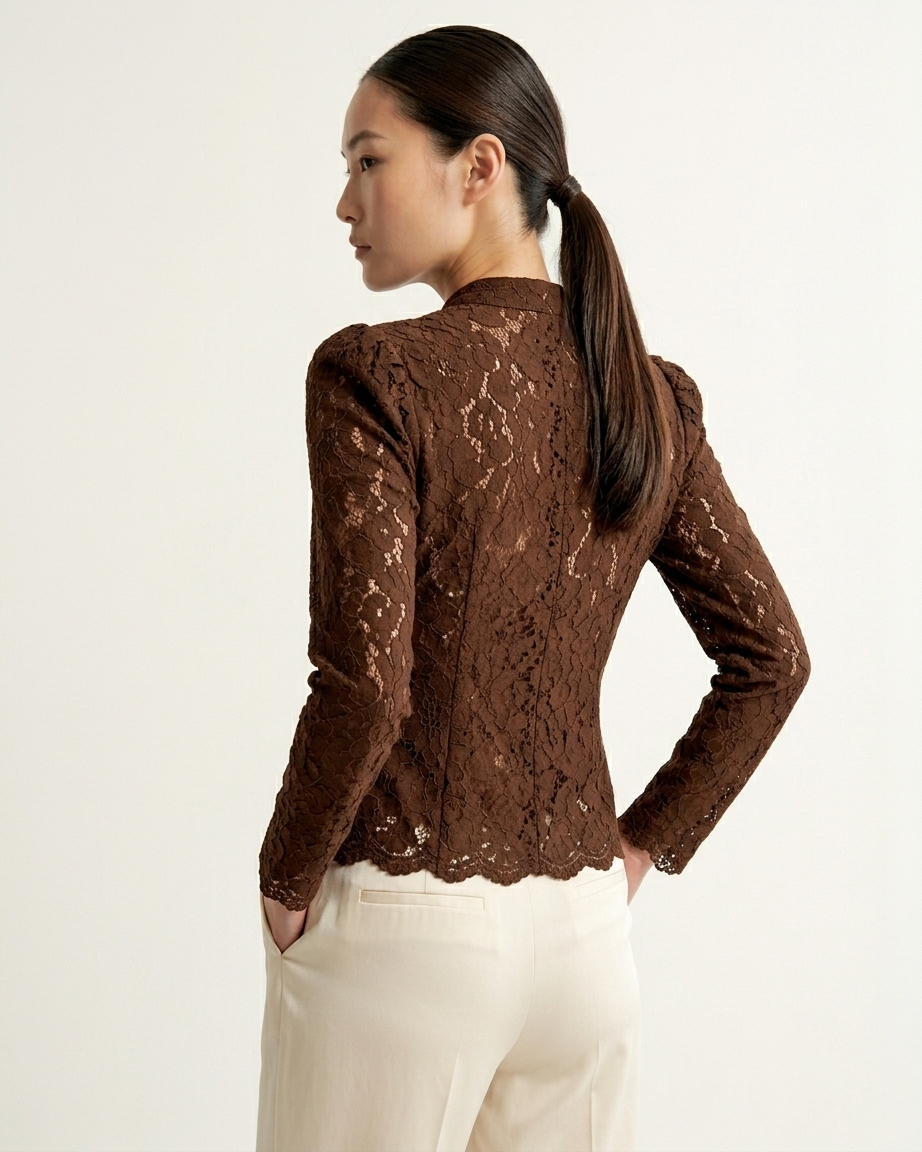 LACE MANDARIN TOP