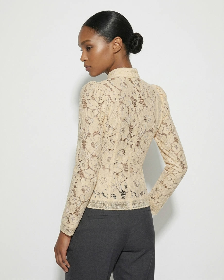 LACE MANDARIN TOP